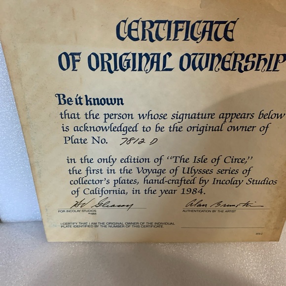 Blue and White Decorative Plate - Picture 4 of 7